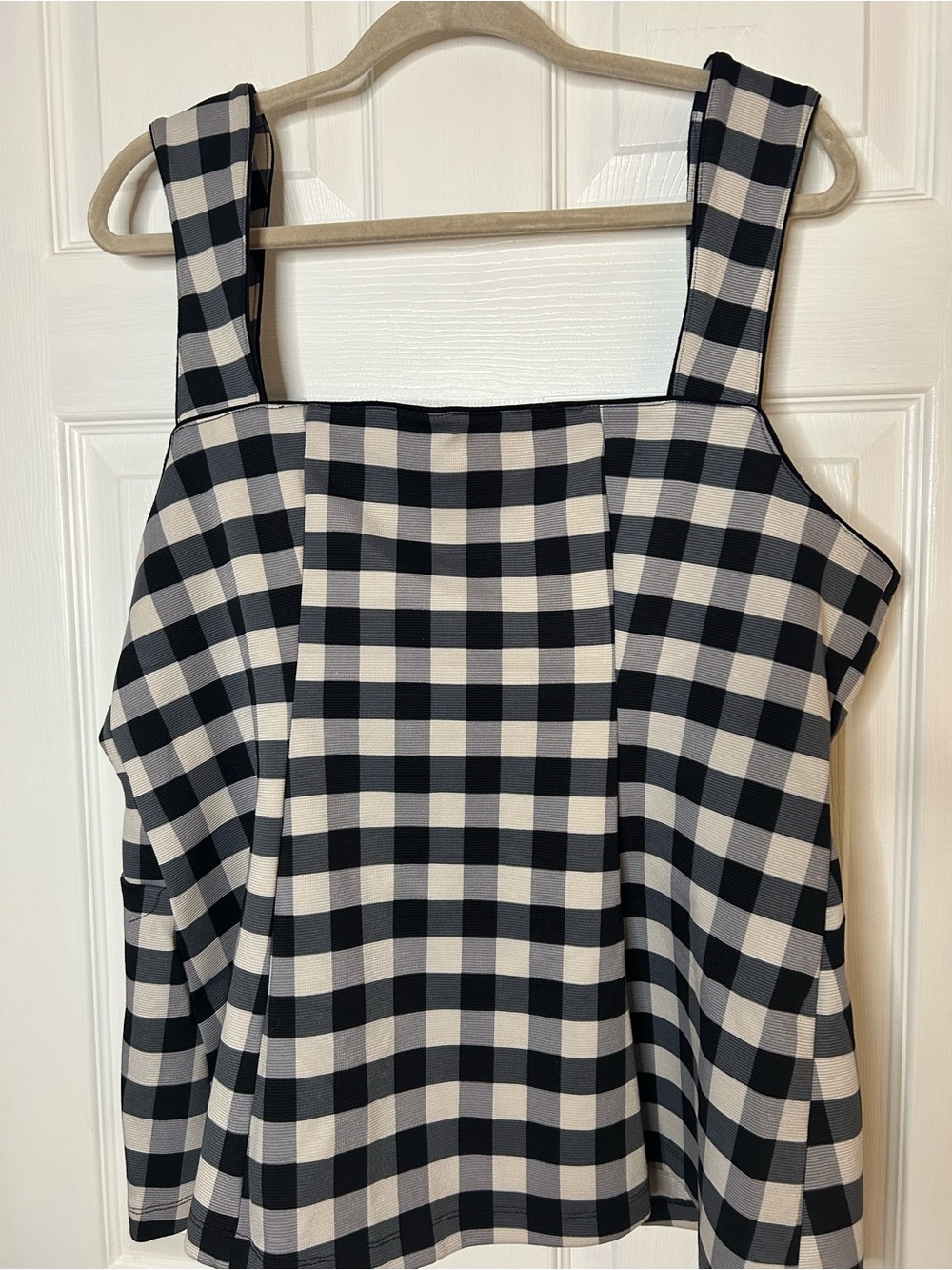 Anthropologie Maeve Square-Neck Button-Front Tank Gingham Vest - Picture 10 of 12